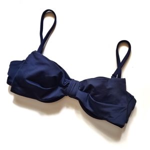 Kate Spade Bow Bikini Top in Navy